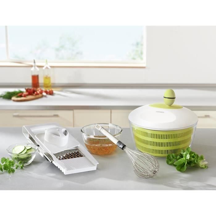LEIFHEIT LEI4006501230690 Centrifugadora de Ensaladas TREND 23069 4,2 L con Mecanismo de Manivela Verde/Blanco 4