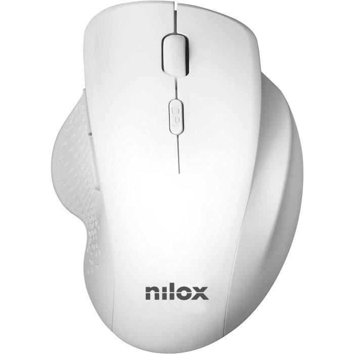 Nilox Ratón Inalámbrico Profesional 800-3200 DPI Ergonómico Diestro Blanco 1