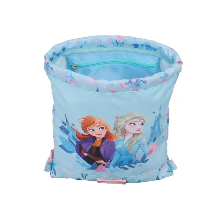 Bolsa Mochila con Cuerdas Frozen Ice magic Azul 26 x 34 x 1 cm 3