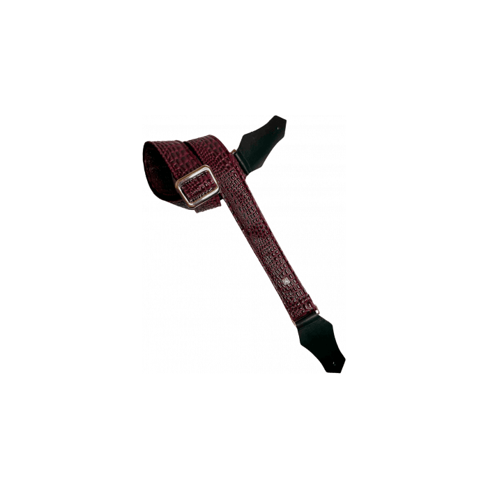 Correa Guit/Bajo - Aussie Gator Burgundy 2 Correa Guit/Bajo - Aussie Gator Burgundy 2