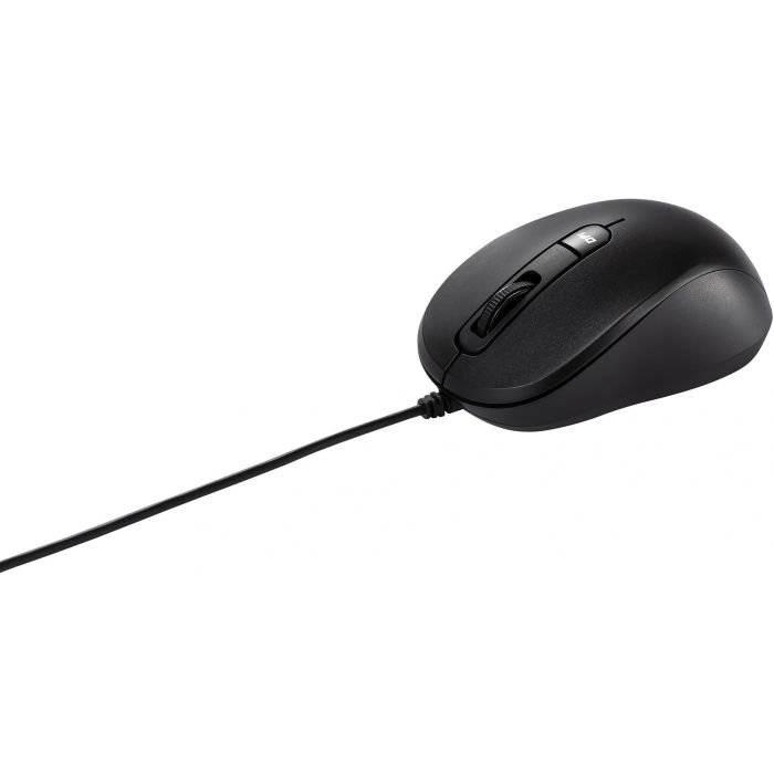 ASUS MU101C Ratón Óptico Silencioso con Cable USB, 3200 DPI, Negro
