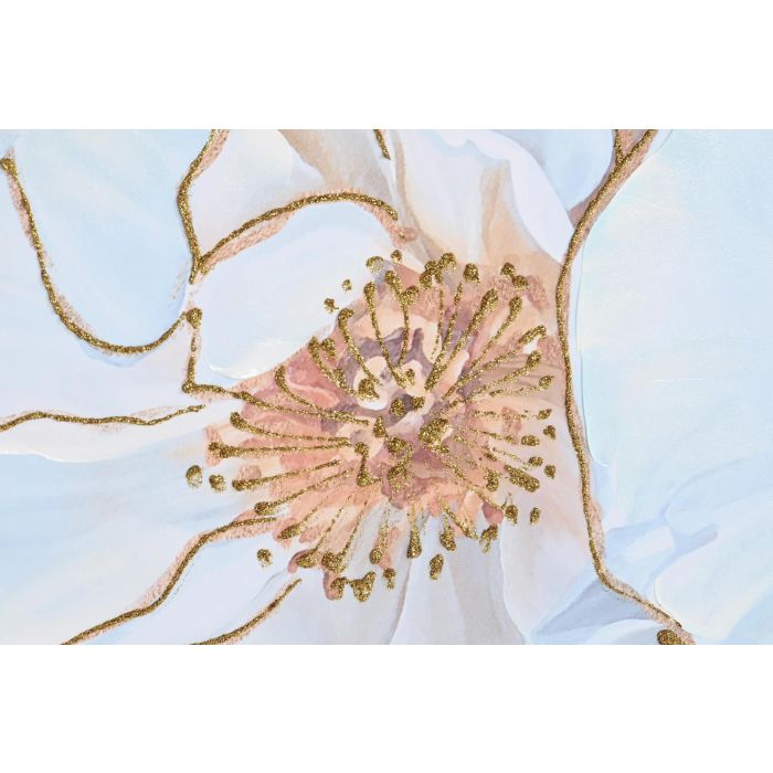 DKD Home Decor Cuadro Romántico Azul Blanco Lienzo y PS 4 x 70 x 100 cm (2 Unidades) 2