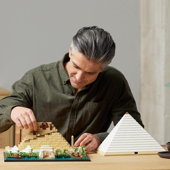 LEGO 21058 Architecture La Gran Pirámide de Giza, modelo de hobby creativo para construir, monumento mundial y decoración 2 LEGO 21058 Architecture La Gran Pirámide de Giza, modelo de hobby creativo para construir, monumento mundial y decoración 2