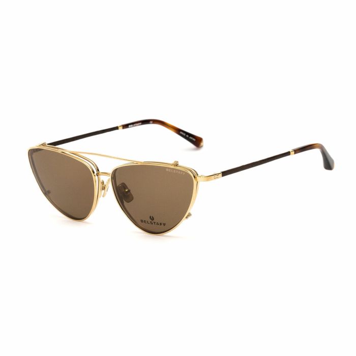 Montura de Gafas + Gafas de sol Belstaff DELMERE-DORADO-W ø 57 mm Clip On