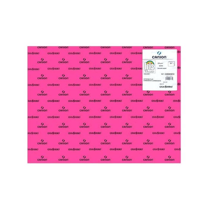 Iris Cartulina 50x65 cm 250 gr Fucsia Fluor -25U-