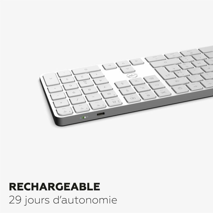 Teclado Mobility Lab KMP2000W Blanco 9