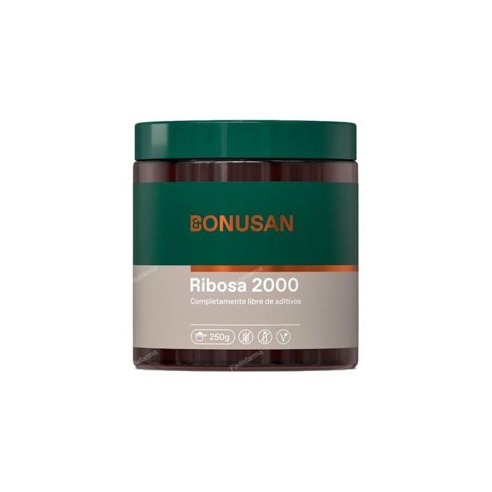 BONUSAN Ribosa D-Ribosa en Polvo 250g para Energía y Deporte Sabor Dulce Natural