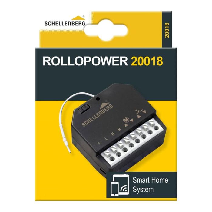 Schellenberg Receptor inalámbrico motor persiana 20018 para motores tubulares y toldos, 868MHz 3
