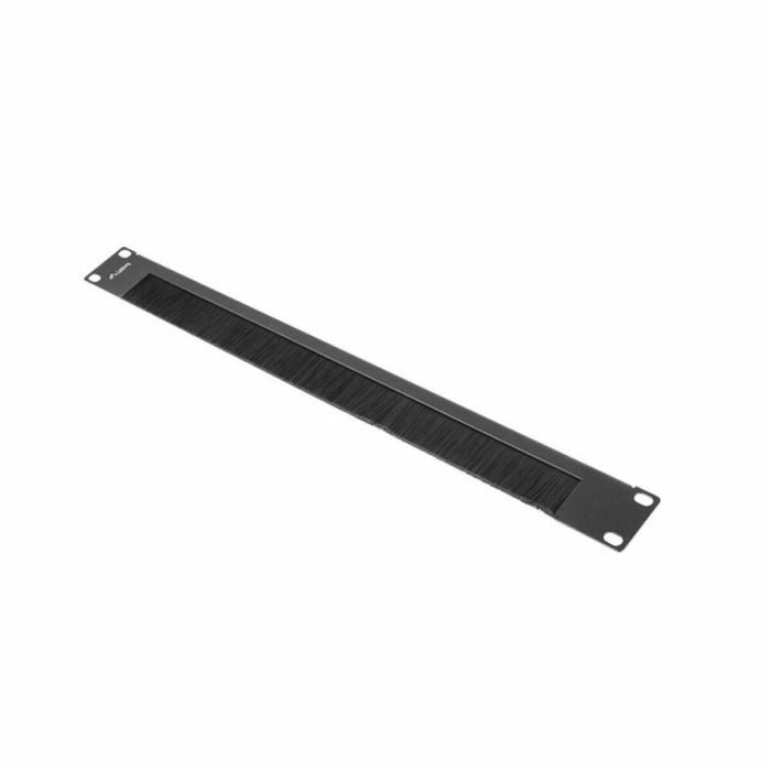 Lanberg Panel Pasacables con Cepillo AK-1103-B Negro Metal 48.3 cm (19") 1U 1
