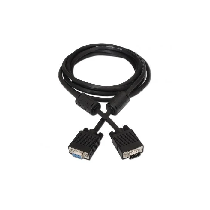 AISENS - CABLE SVGA CON FERRITA, HDB15/M-HDB15/H, NEGRO, 3.0M 1