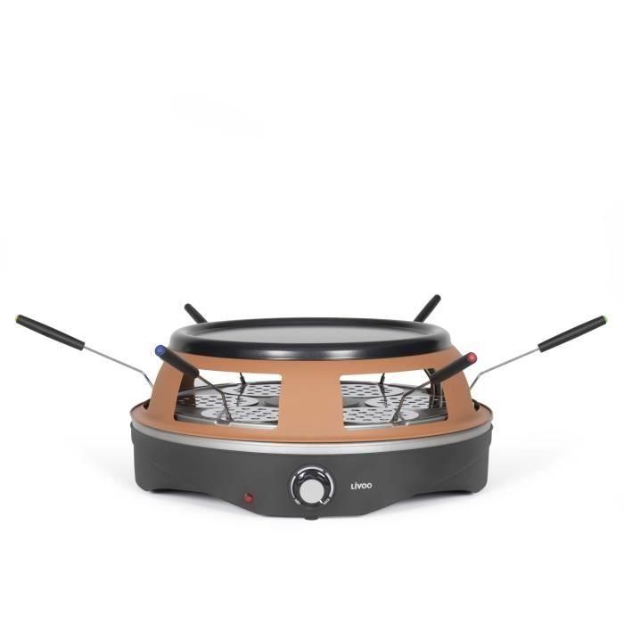 Livoo DOC304 Horno de pizza 1200W para 6 personas Ø10 cm Antiadherente