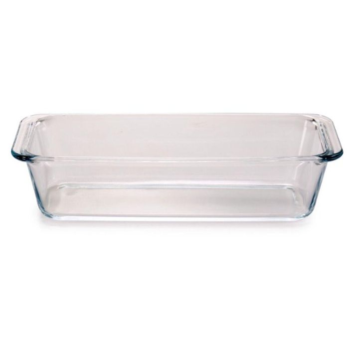 Bandeja para Horno Borcam Transparente Vidrio de Borosilicato Bizcocho Con asas (12 Unidades) 2