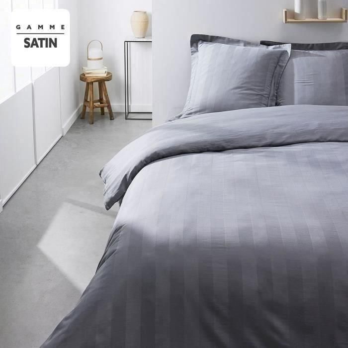 Hoy prestigio hoy Parlamento de la cama - 220 x 240 cm - 2 personas - 100% de algodón Satinado - Acero Hoy prestigio hoy Parlamento de la cama - 220 x 240 cm - 2 personas - 100% de algodón Satinado - Acero