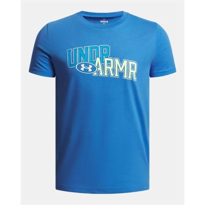 Camiseta de Manga Corta Infantil Under Armour Overlay Wm Ss Azul M 3 Camiseta de Manga Corta Infantil Under Armour Overlay Wm Ss Azul M 3