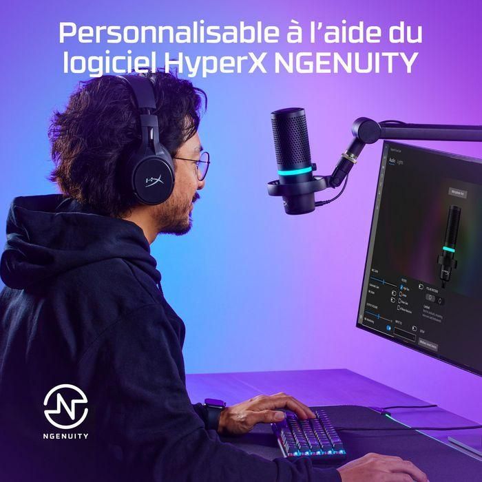 HP HyperX DuoCast - USB Microphone (Black) - RGB Lighting, 32 Ω, 24-bit/96kHz 22 HP HyperX DuoCast - USB Microphone (Black) - RGB Lighting, 32 Ω, 24-bit/96kHz 22