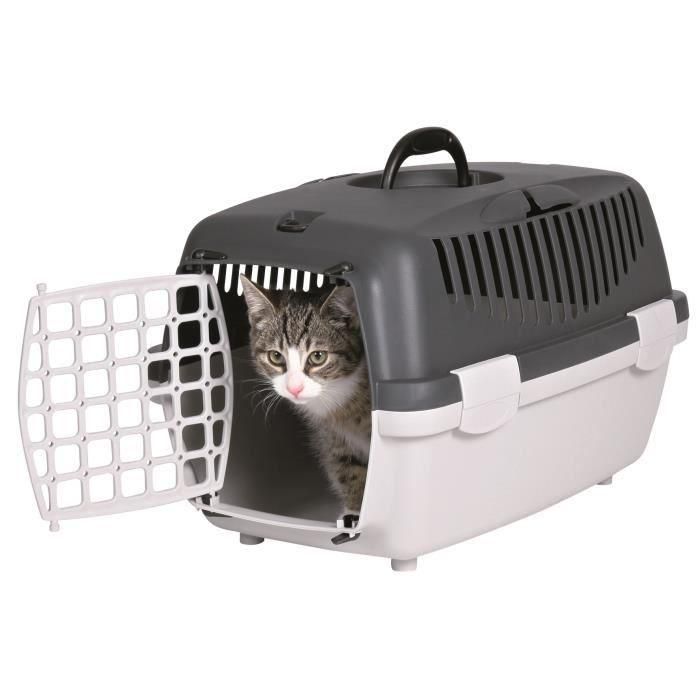 Caja de transporte TRIXIE Capri 1 - XS: 32x31x48 cm - Gris claro y gris oscuro - Para perros y gatos 1 Caja de transporte TRIXIE Capri 1 - XS: 32x31x48 cm - Gris claro y gris oscuro - Para perros y gatos 1