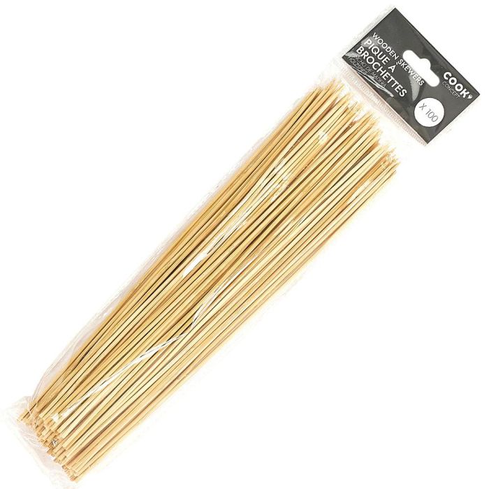 Cook Concept Juego De 100 Brochetas De Bambú Para Barbacoa, 30 cm 0 Cook Concept Juego De 100 Brochetas De Bambú Para Barbacoa, 30 cm 0