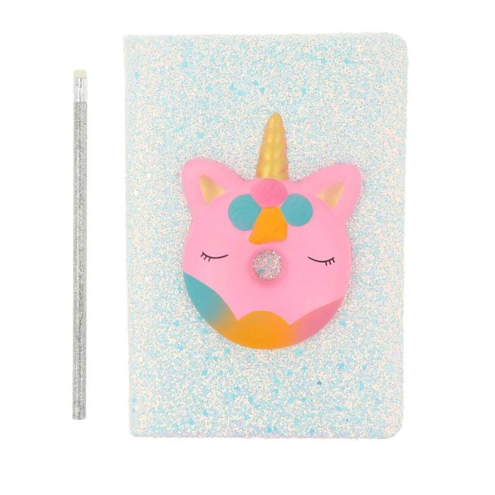 Inca Cuaderno Unicornio 21 x 15 cm con Diseño Squisy Relieve, Vuelta al Cole, 80 Hojas, 1 Unidad 2