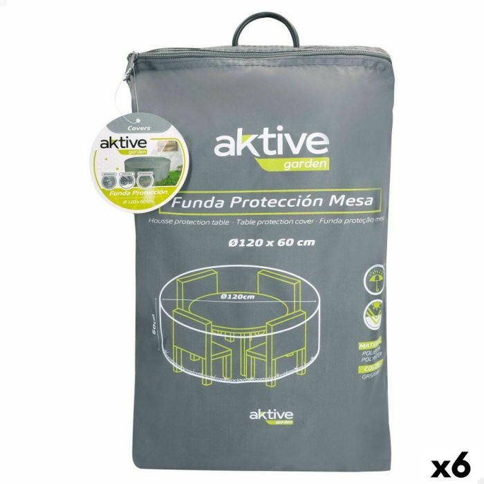 Funda Protectora Aktive Ø 120 cm Mesas 120 x 60 x 120 cm (6 Unidades) Funda Protectora Aktive Ø 120 cm Mesas 120 x 60 x 120 cm (6 Unidades)