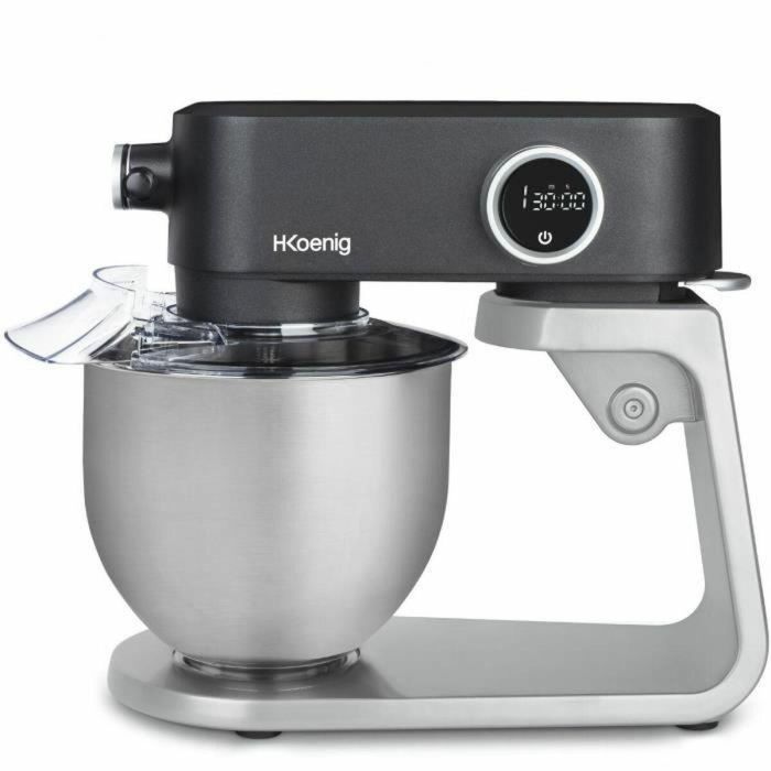 Robot repostero - H.Koenig - KM120 - 800 W - Bol de acero inoxidable 5 L - 8 velocidades - Gris mate y plata 3 Robot repostero - H.Koenig - KM120 - 800 W - Bol de acero inoxidable 5 L - 8 velocidades - Gris mate y plata 3