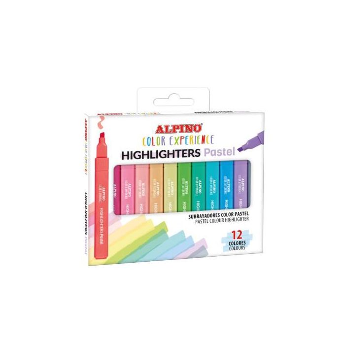 Estuche 12 Subrayadores Pastel Color Experience Alpino SU000012 Estuche 12 Subrayadores Pastel Color Experience Alpino SU000012