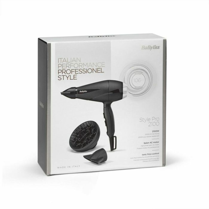 Babyliss 6710DE Secador de Pelo Profesional Turbo Pro 2100W Motor AC Iónico Antiestático con Boquillas y Difusor 21 Babyliss 6710DE Secador de Pelo Profesional Turbo Pro 2100W Motor AC Iónico Antiestático con Boquillas y Difusor 21