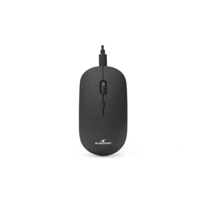Bluestork Ratón Inalámbrico M-WL-OFF100-BLACK 2,4g + Bluetooth Recargable Compatible con Mac y Windows 5