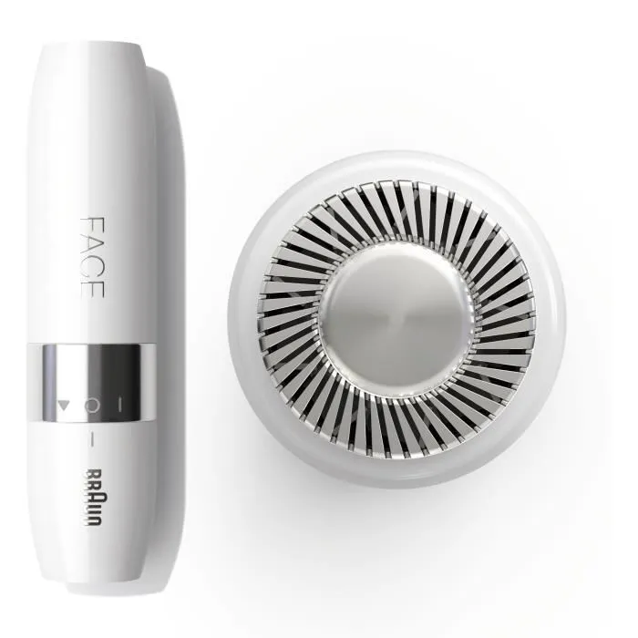 Braun Face Mini FS1000 Afeitadora Facial Eléctrica para Mujer, Suave para la Piel, Función de Luz Inteligente, Color Blanco 4