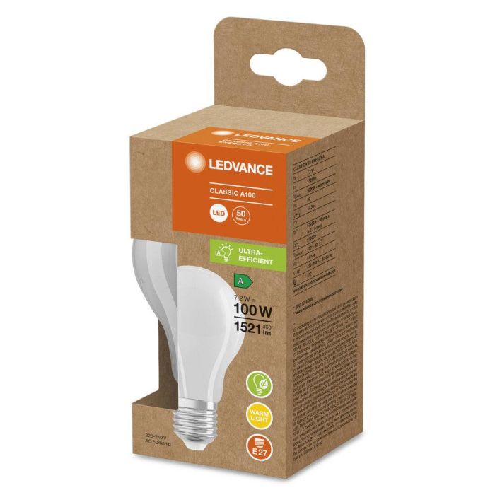 [LVE-4099854060212] Ledvance/Osram Bombilla LED "Classic" E27 7,2W 1521Lm 3000K 320º IP20 1