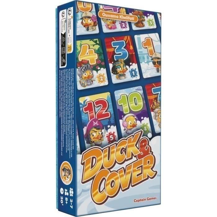 Duck & Cover - Captain Games - Juego de cartas para mayores de 8 años - De 2 a 7 jugadores - 20 minutos - Asmodee Duck & Cover - Captain Games - Juego de cartas para mayores de 8 años - De 2 a 7 jugadores - 20 minutos - Asmodee