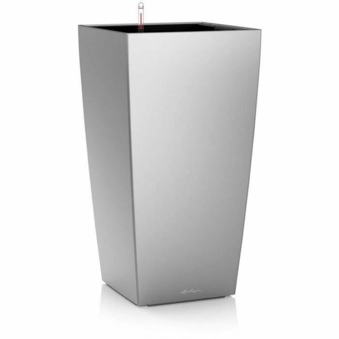 Lechuza LEC4008789181657 Maceta Cubico Premium 50, Plata Metalizada, Resistente a la Intemperie 0 Lechuza LEC4008789181657 Maceta Cubico Premium 50, Plata Metalizada, Resistente a la Intemperie 0