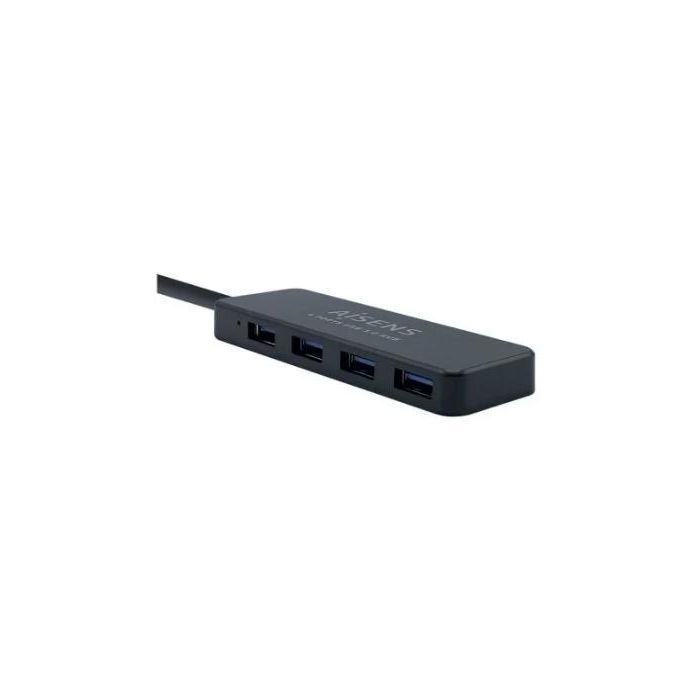 Aisens Hub Usb 3.0, Tipo A-M - 4Xtipo A-H Negro 30 cm