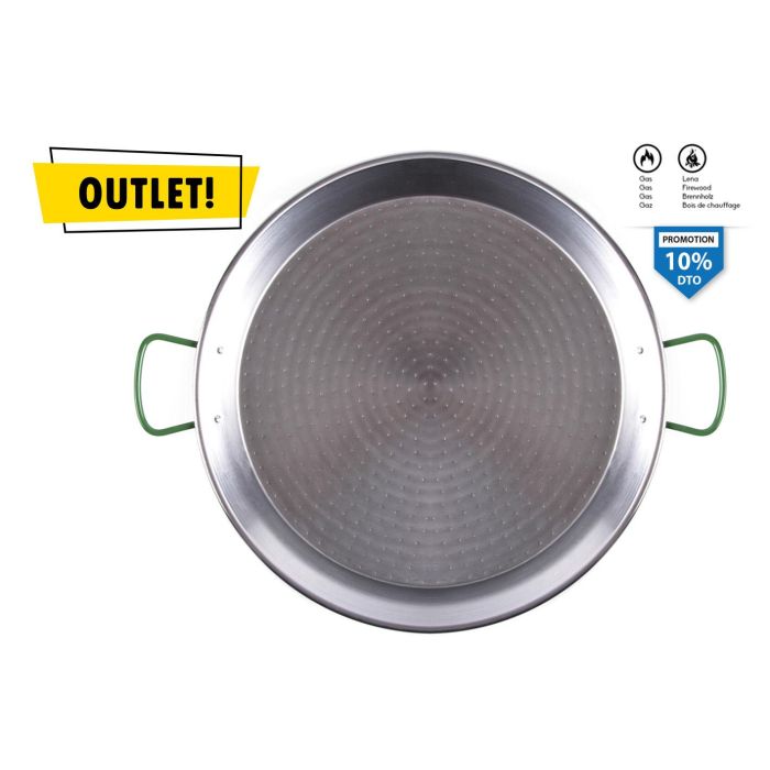 Paellera de acero pulido Inde 32 cm (6 Unidades) Paellera de acero pulido Inde 32 cm (6 Unidades)