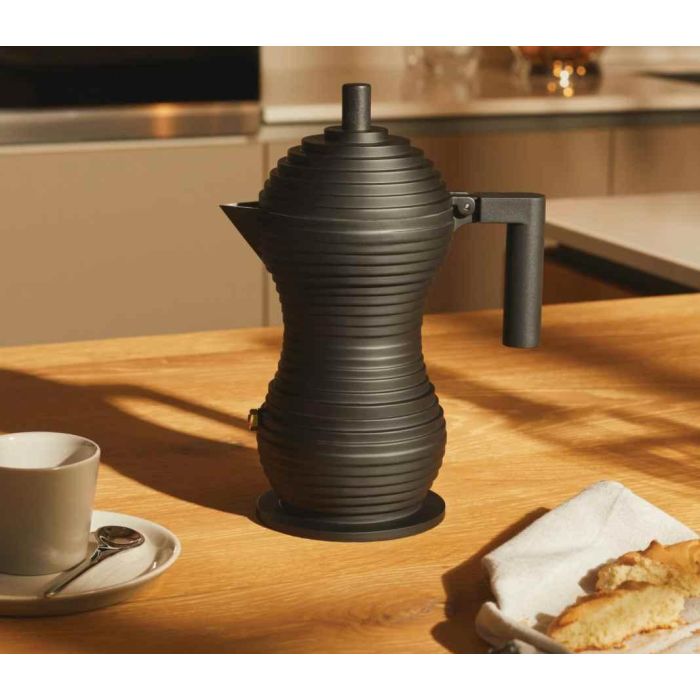 Alessi MDL02/3 BB Pulcina Cafetera Negra 3 Tazas Diseño Michele de Lucchi 1 Alessi MDL02/3 BB Pulcina Cafetera Negra 3 Tazas Diseño Michele de Lucchi 1