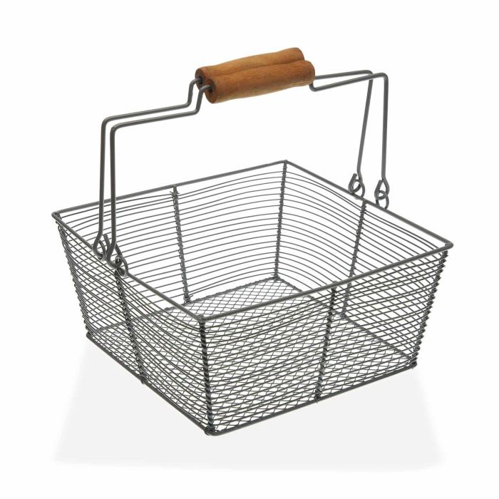 Frutero Cesta Gris Versa 22X10CM (2 Unidades) 0 Frutero Cesta Gris Versa 22X10CM (2 Unidades) 0