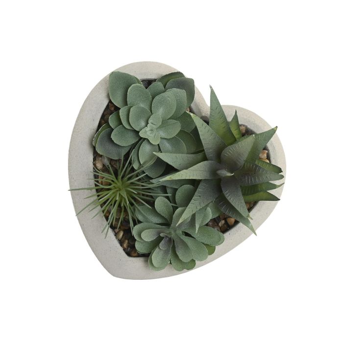 Planta Shabby DKD Home Decor Gris Verde 15 x 14 x 15 cm (12 Unidades) 1