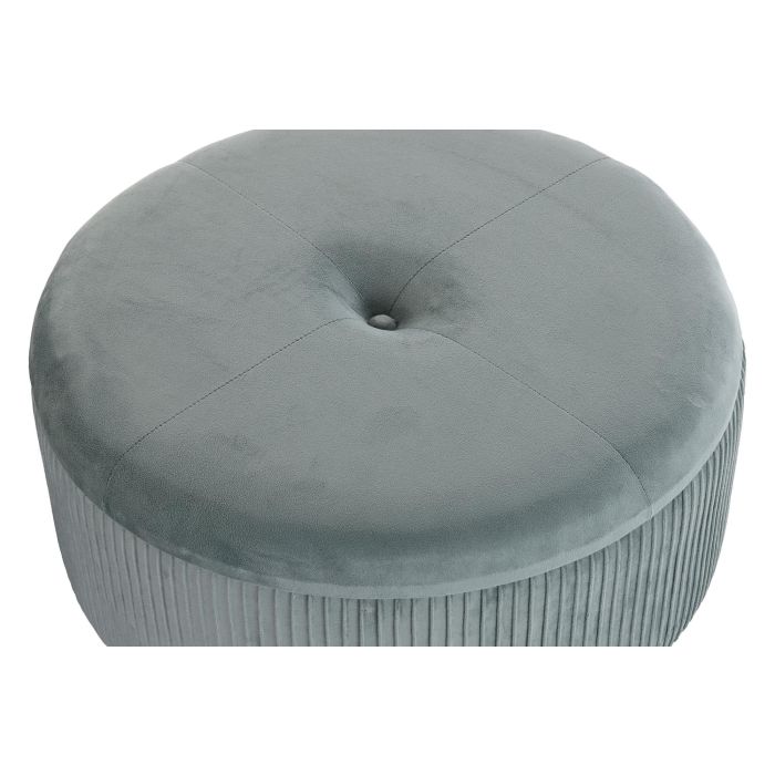 DKD Home Decor Reposapies Glam Verde 70 x 28 x 70 cm Set de 2 1