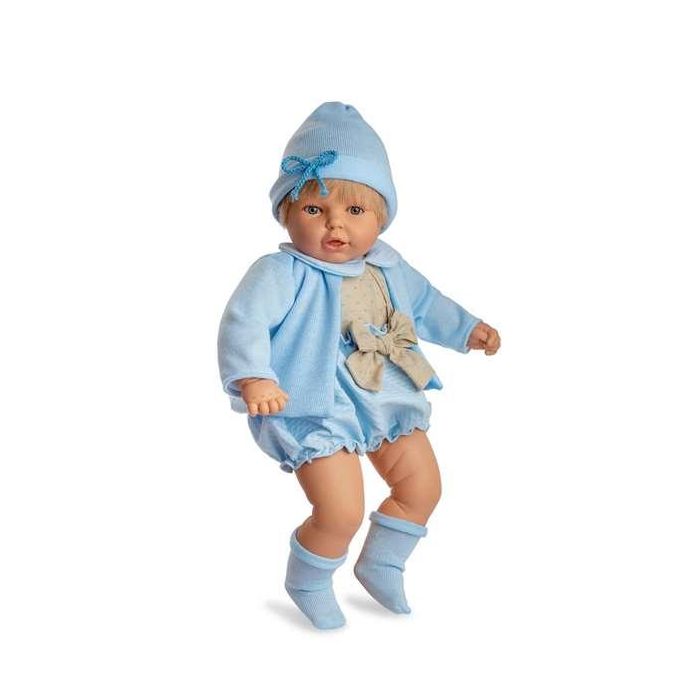 Berjuan Muñeco Mi Nene Niño con Cuerpo Blandito y Traje Azul de 60 cm para Niños a partir de 3 Años