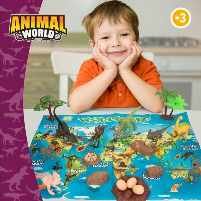 Playset Colorbaby 19 piezas 6 Unidades 17 x 9 x 6 cm Dinosaurios 3 Playset Colorbaby 19 piezas 6 Unidades 17 x 9 x 6 cm Dinosaurios 3
