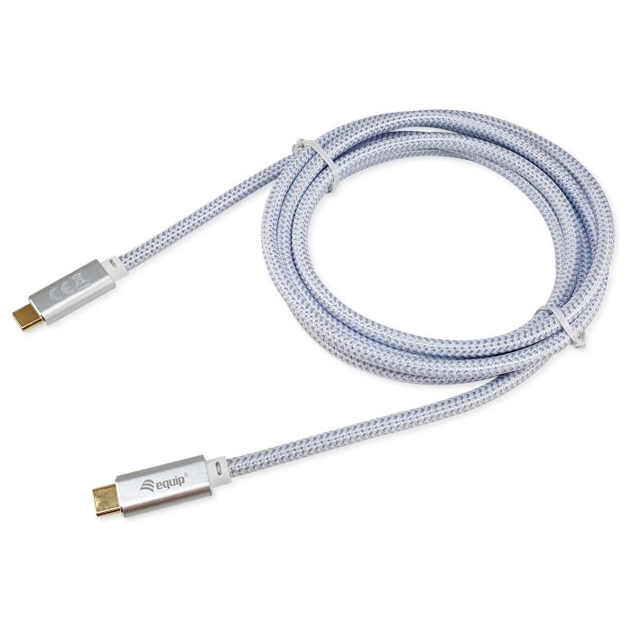 EQUIP 128360 Cable USB-C 3.2 Macho a Macho 3.00m PD 100W 4K/60Hz Blanco 0 EQUIP 128360 Cable USB-C 3.2 Macho a Macho 3.00m PD 100W 4K/60Hz Blanco 0