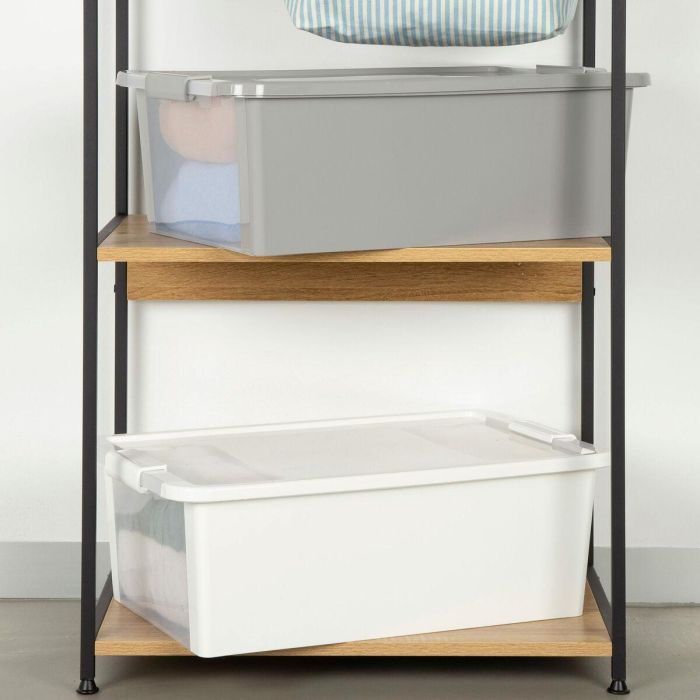 Caja de Almacenaje Curver Gris Plástico 26 L 55 x 19 x 35 cm (7 Unidades) 2 Caja de Almacenaje Curver Gris Plástico 26 L 55 x 19 x 35 cm (7 Unidades) 2