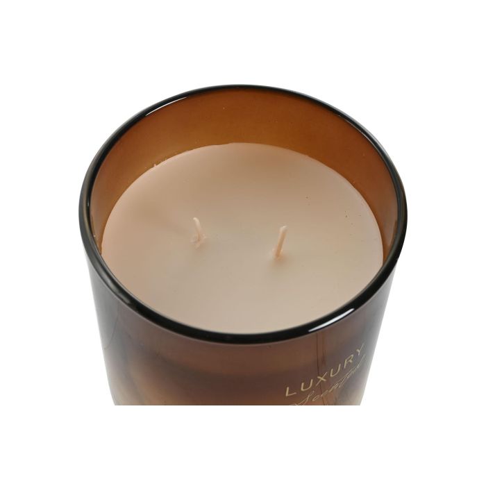 Vela Item Home DKD Home Decor Ambar 10 x 10 x 10 cm (2 Unidades) 3