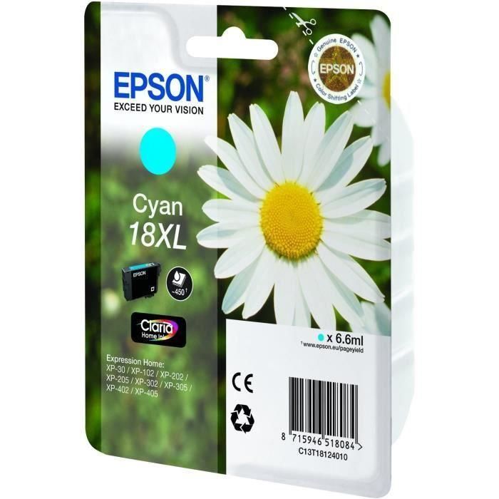 Epson Daisy C13T18124012 cartucho de tinta 1 pieza(s) Original Alto rendimiento (XL) 1 Epson Daisy C13T18124012 cartucho de tinta 1 pieza(s) Original Alto rendimiento (XL) 1