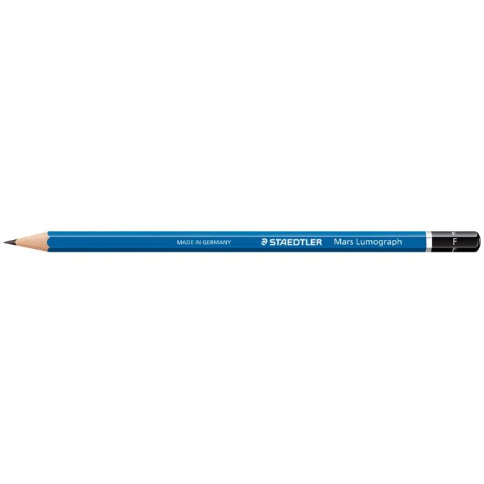 Lapices De Grafito Staedtler Mars Lumograph 100 F Unidad 12 unidades 1