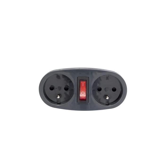 CHACON 16A Toma biplite con interruptor antracita 3 CHACON 16A Toma biplite con interruptor antracita 3