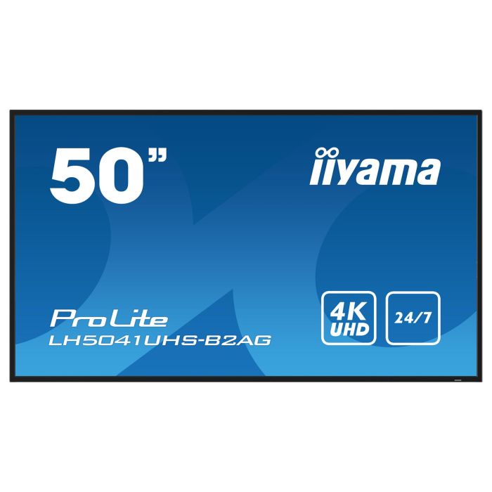 iiyama LH5041UHS-B2AG Pantalla LCD UHD 4K de 50 Pulgadas para Señalización Digital 24/7 1