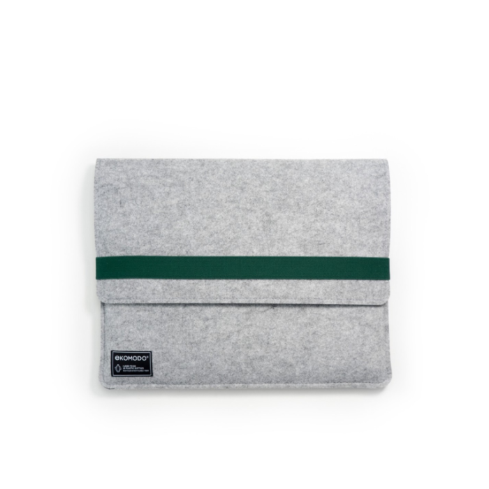 EKOMODO HR-014 Maletín para portátil 38,1 cm (15"), Funda Verde, Gris