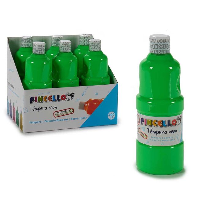 Tempera 400Ml Neon Verde Pincello 6X18CM (24 Unidades) Tempera 400Ml Neon Verde Pincello 6X18CM (24 Unidades)