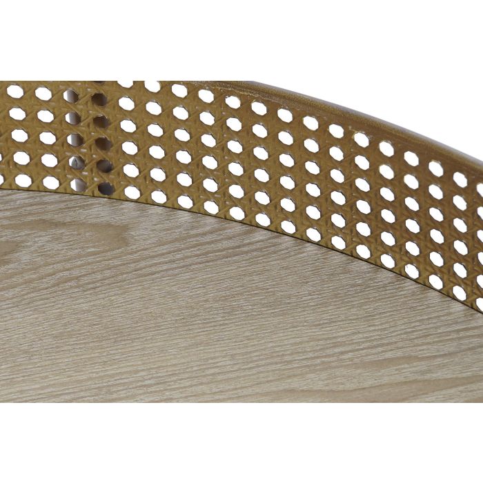 DKD Home Decor Mesa Centro Balines Metal 80x80x38 cm 3