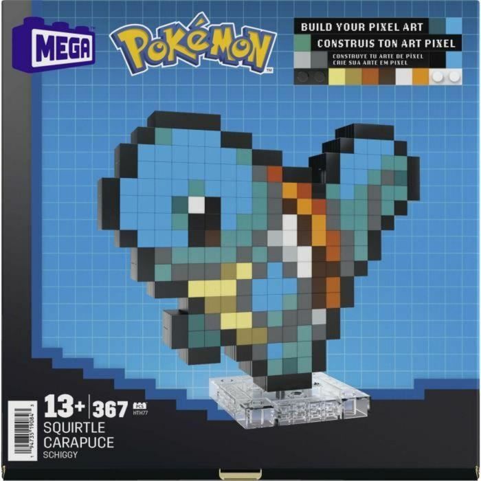 Mega HTH77 Pokémon Squirtle Caja de construcción retro 367 piezas 1